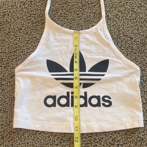 Adidas Black & White Cropped Halter Top Size XS in Like New Condition - Picture 6 of 6